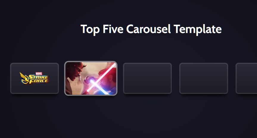 Top Five Carousel Template